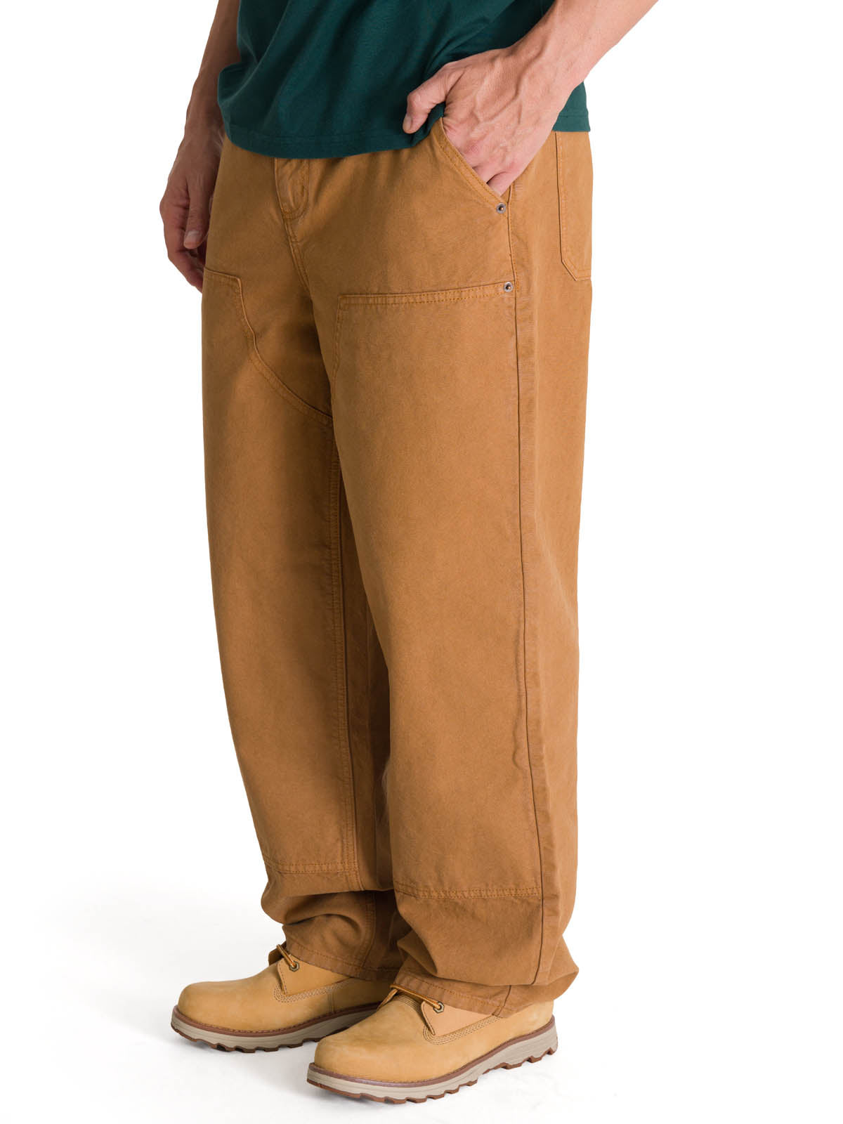 Pantalón Straight Double Fron Para Hombre Color Café-2