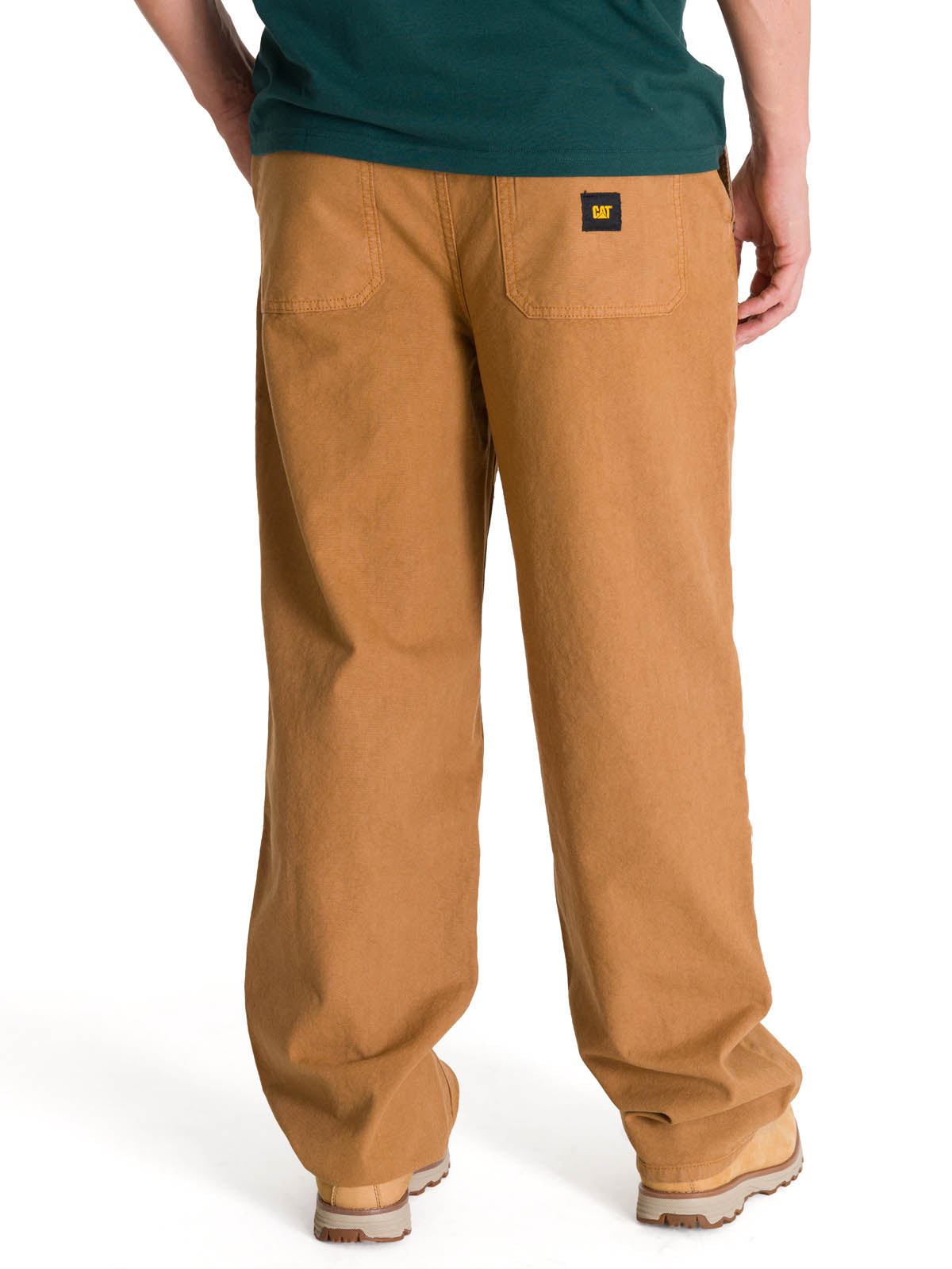 Pantalón Straight Double Fron Para Hombre Color Café-3