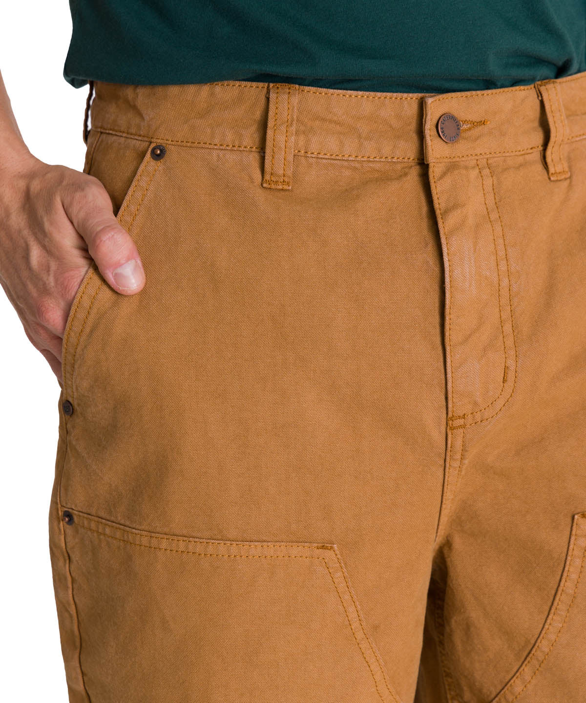 Pantalón Straight Double Fron Para Hombre Color Café-4