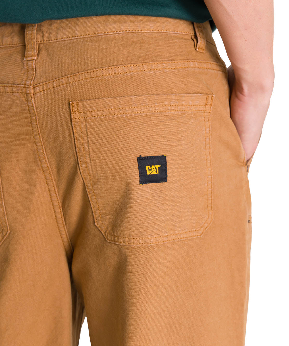 Pantalón Straight Double Fron Para Hombre Color Café-5