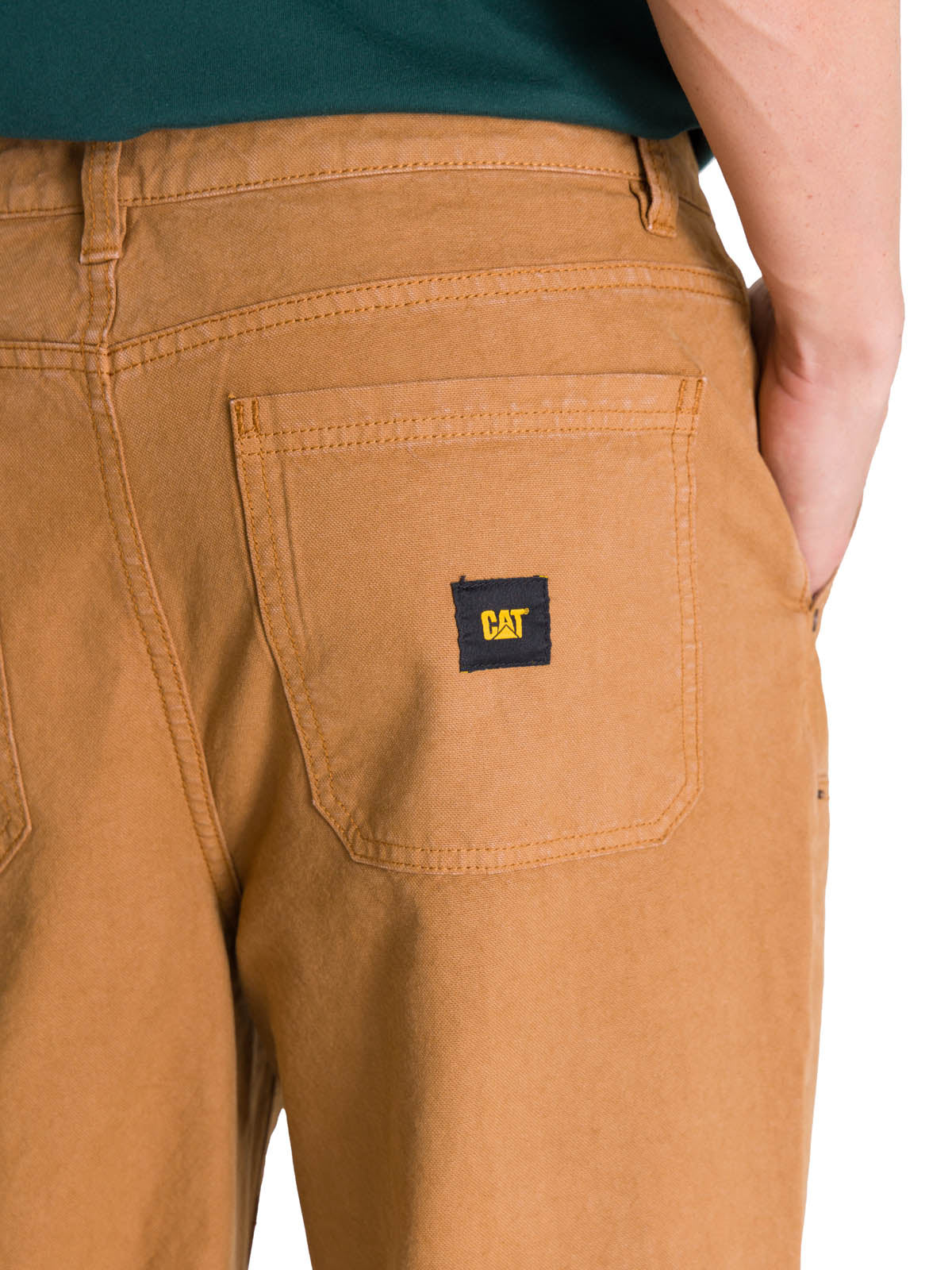 Pantalón Straight Double Fron Para Hombre Color Café-5
