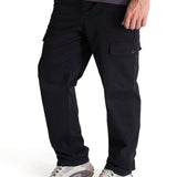 Pantalón Cargo Straight Pant Para Hombre Color Negro-2