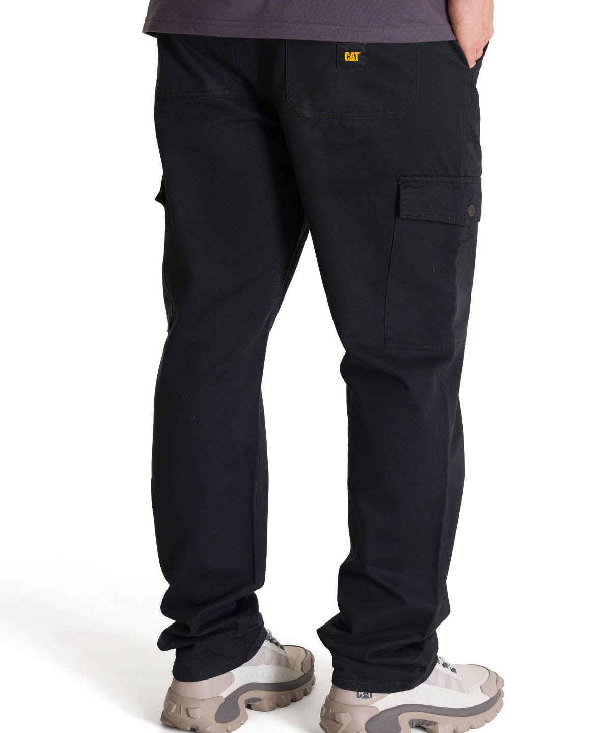 Pantalón Cargo Straight Pant Para Hombre Color Negro-3