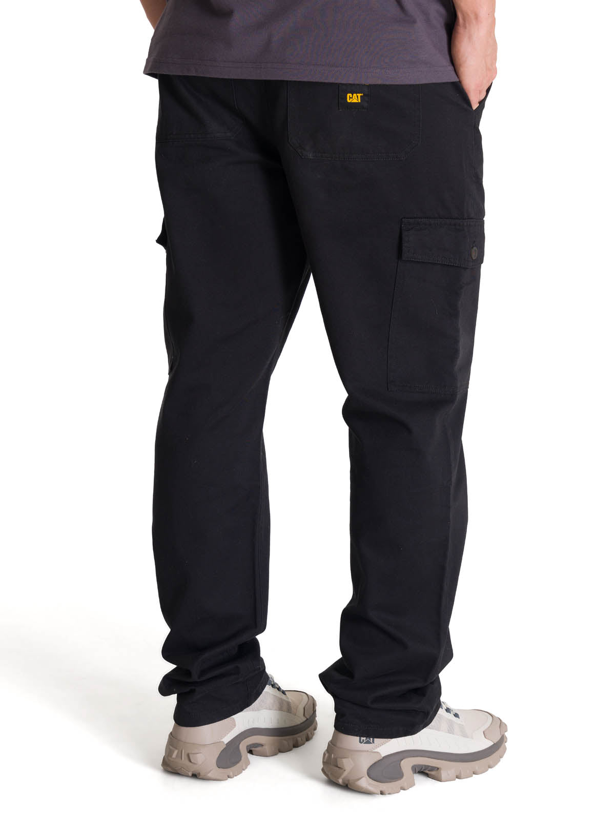 Pantalón Cargo Straight Pant Para Hombre Color Negro-3