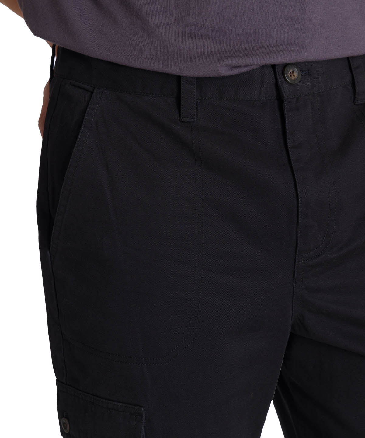 Pantalón Cargo Straight Pant Para Hombre Color Negro-4