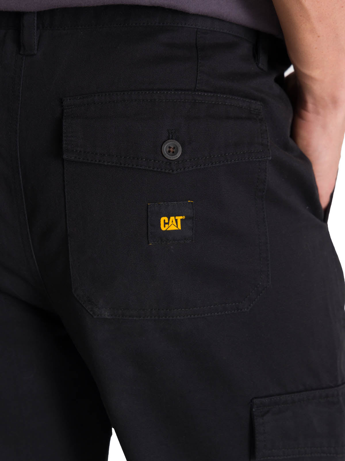 Pantalón Cargo Straight Pant Para Hombre Color Negro-5