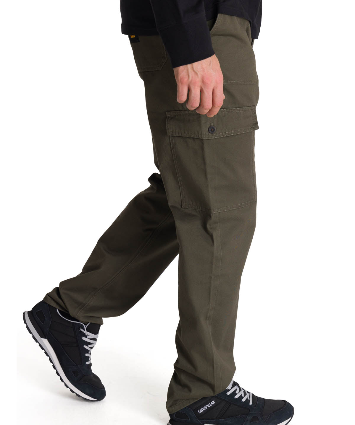Pantalón Cargo Straight Pant Para Hombre Color Verde-3