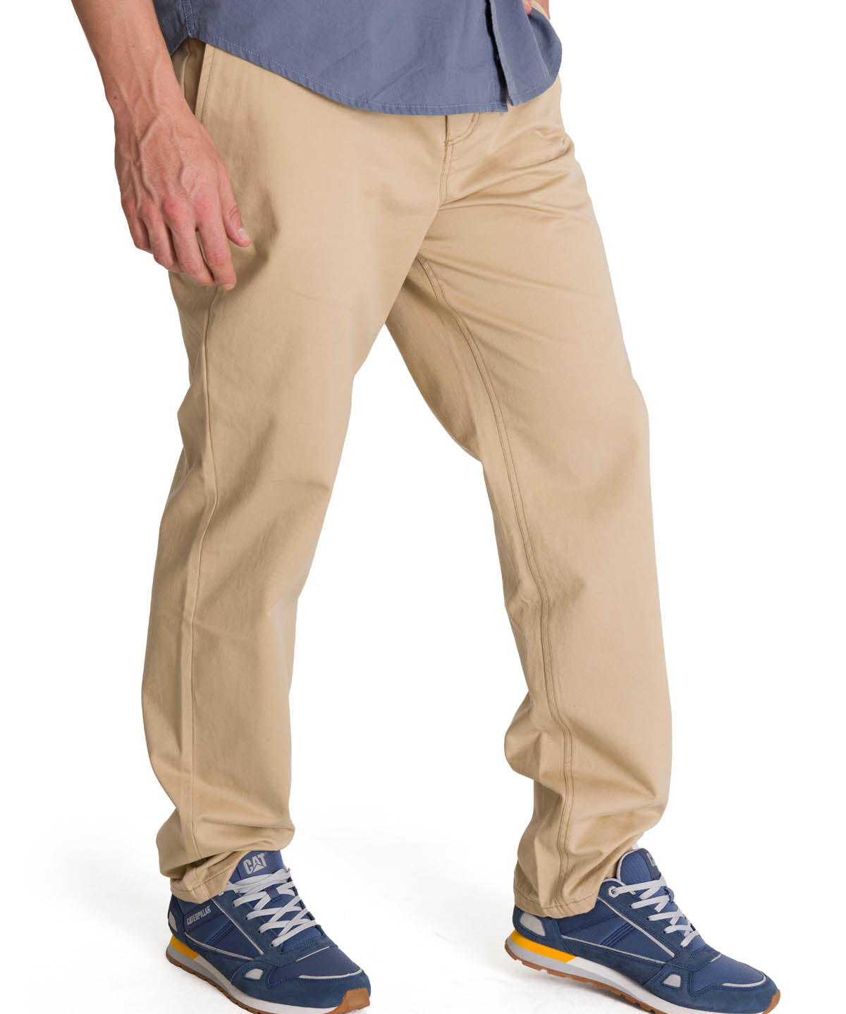 Pantalón Tapered Straight Chi Para Hombre Color Beige-3