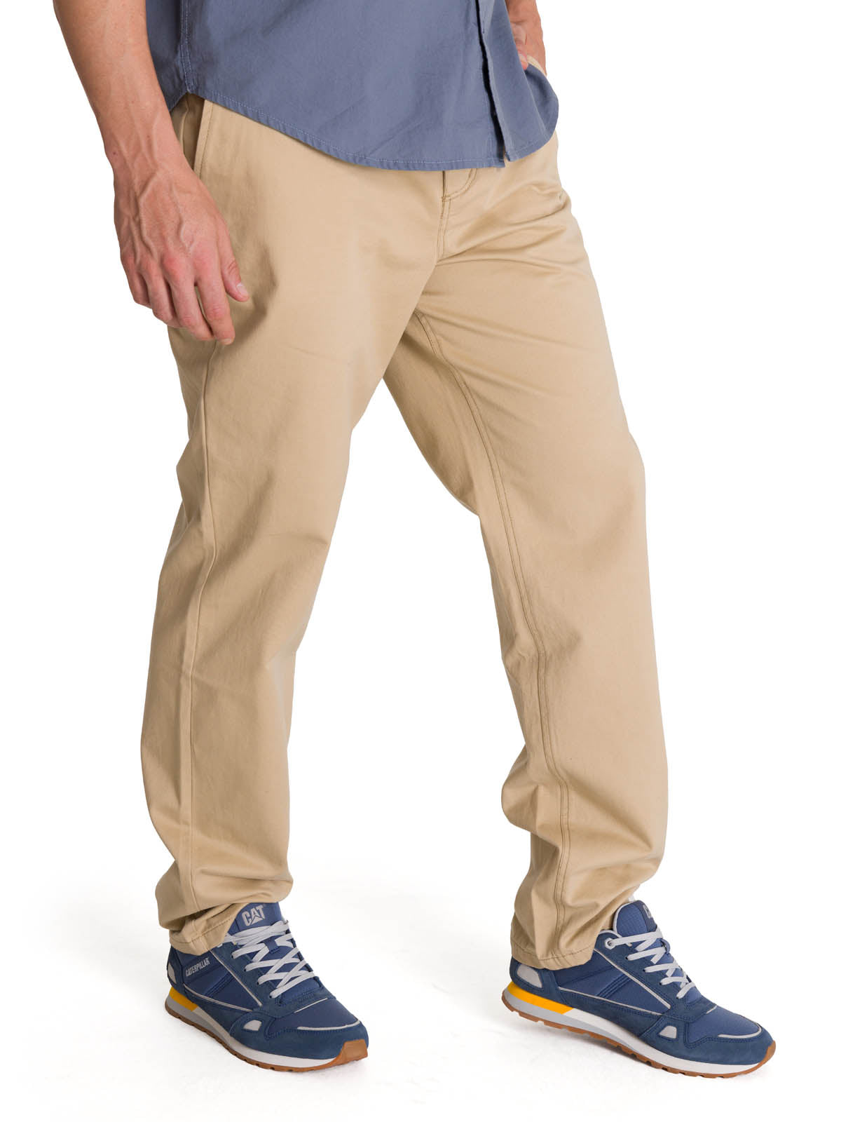 Pantalón Tapered Straight Chi Para Hombre Color Beige-3