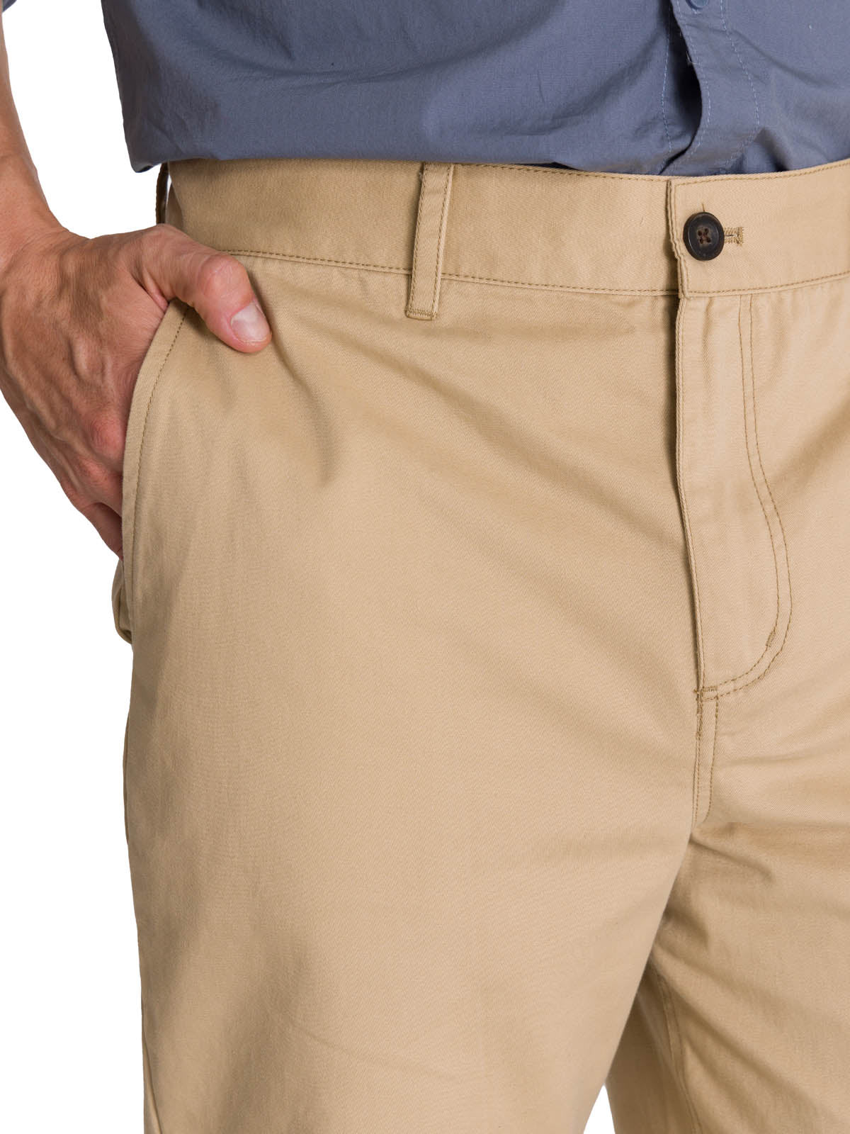 Pantalón Tapered Straight Chi Para Hombre Color Beige-5