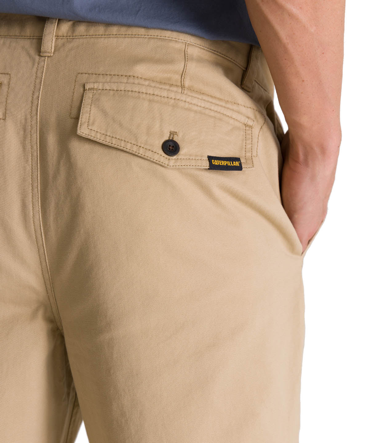Pantalón Tapered Straight Chi Para Hombre Color Beige-6