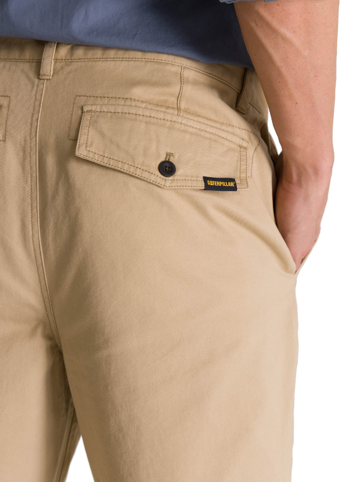 Pantalón Tapered Straight Chi Para Hombre Color Beige-6