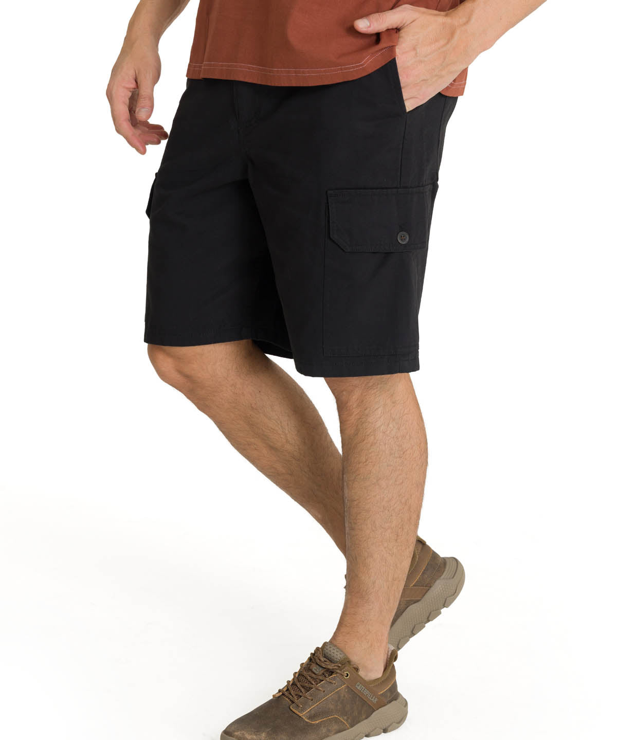 Short Cargo Short Para Hombre Color Negro-1