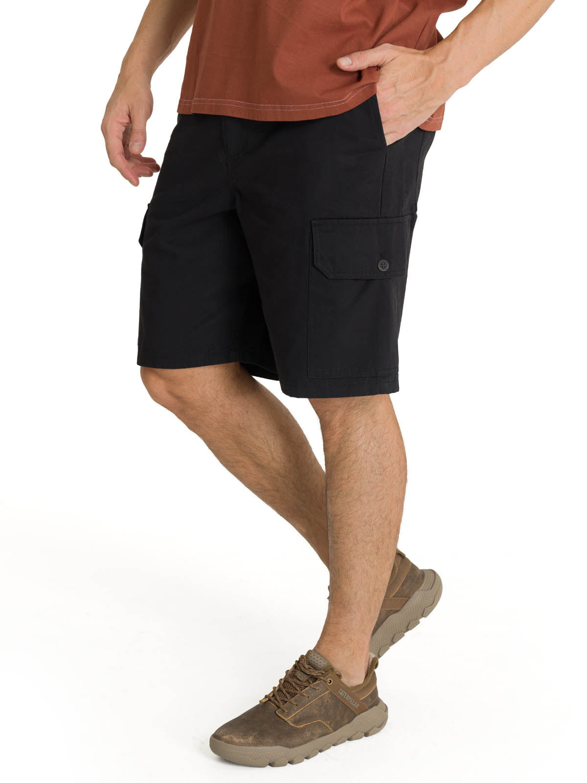 Short Cargo Short Para Hombre Color Negro-1