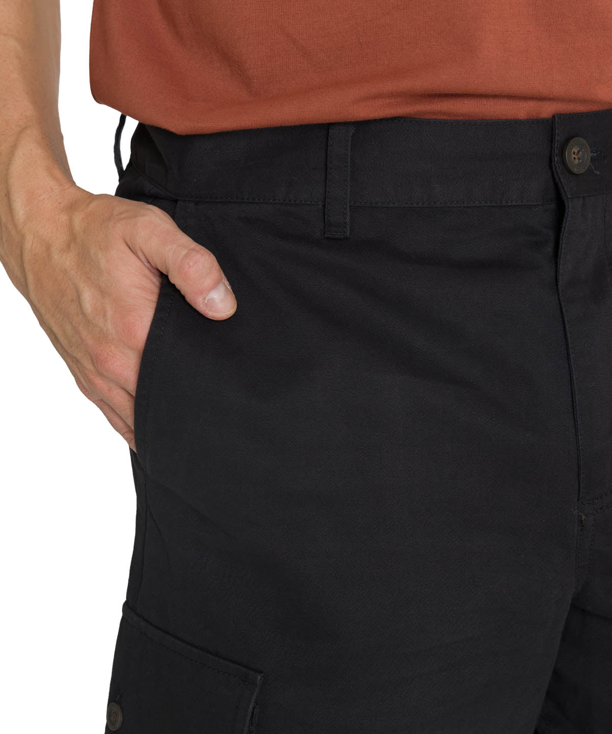 Short Cargo Short Para Hombre Color Negro-4