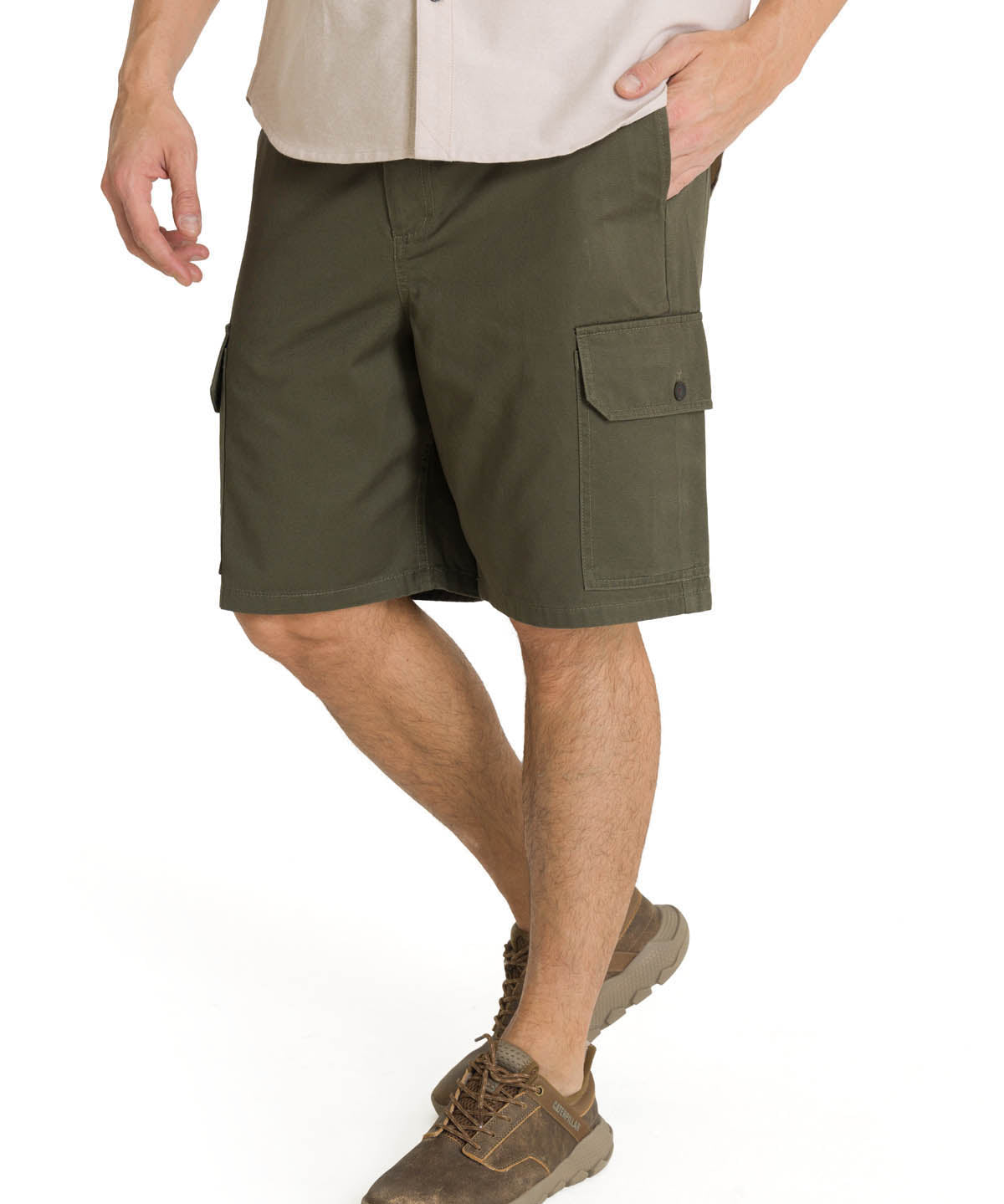 Short Cargo Short Para Hombre Color Verde-1