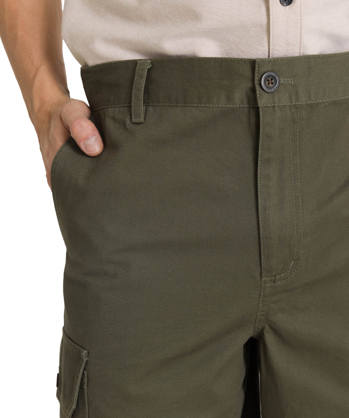 Short Cargo Short Para Hombre Color Verde-4