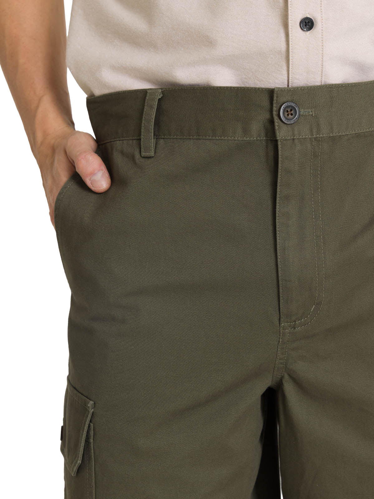 Short Cargo Short Para Hombre Color Verde-4