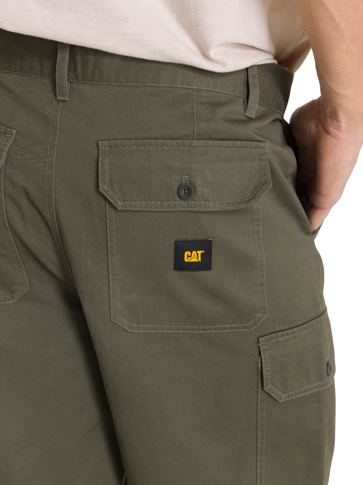 Short Cargo Short Para Hombre Color Verde-5