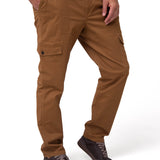 Pantalón Cargo Slim Hombre Color Café-1