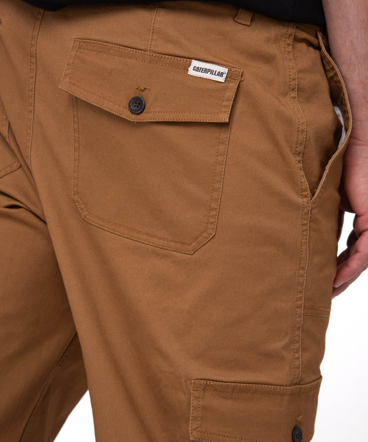 Pantalón Cargo Slim Hombre Color Café-4