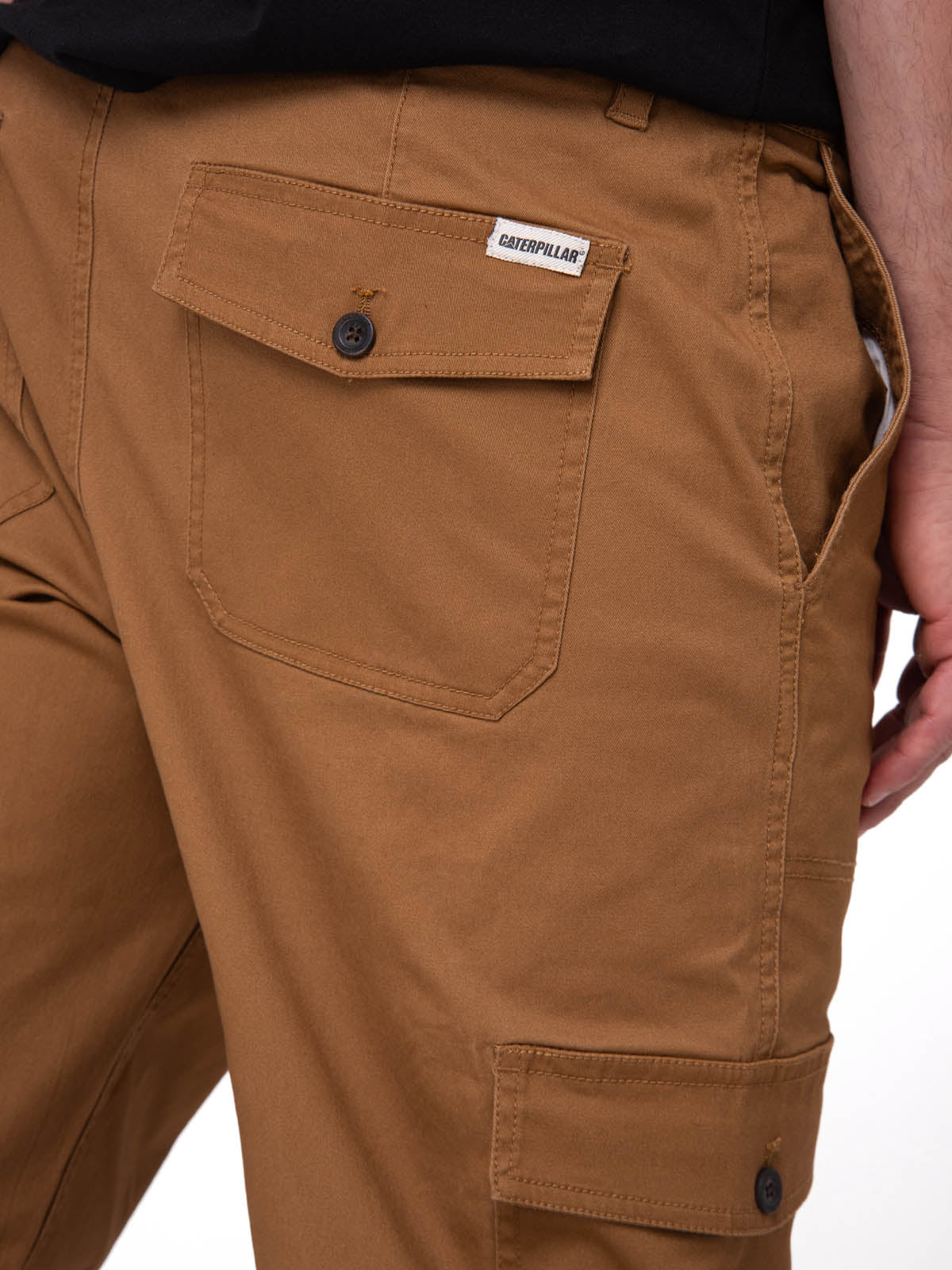 Pantalón Cargo Slim Hombre Color Café-4