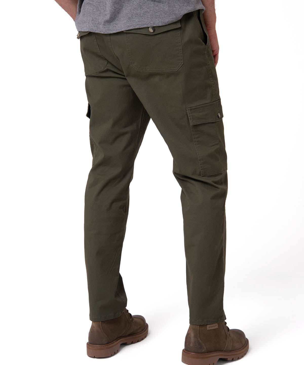 Pantalón Cargo Slim Hombre Color Verde-2