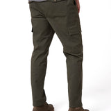 Pantalón Cargo Slim Hombre Color Verde-2