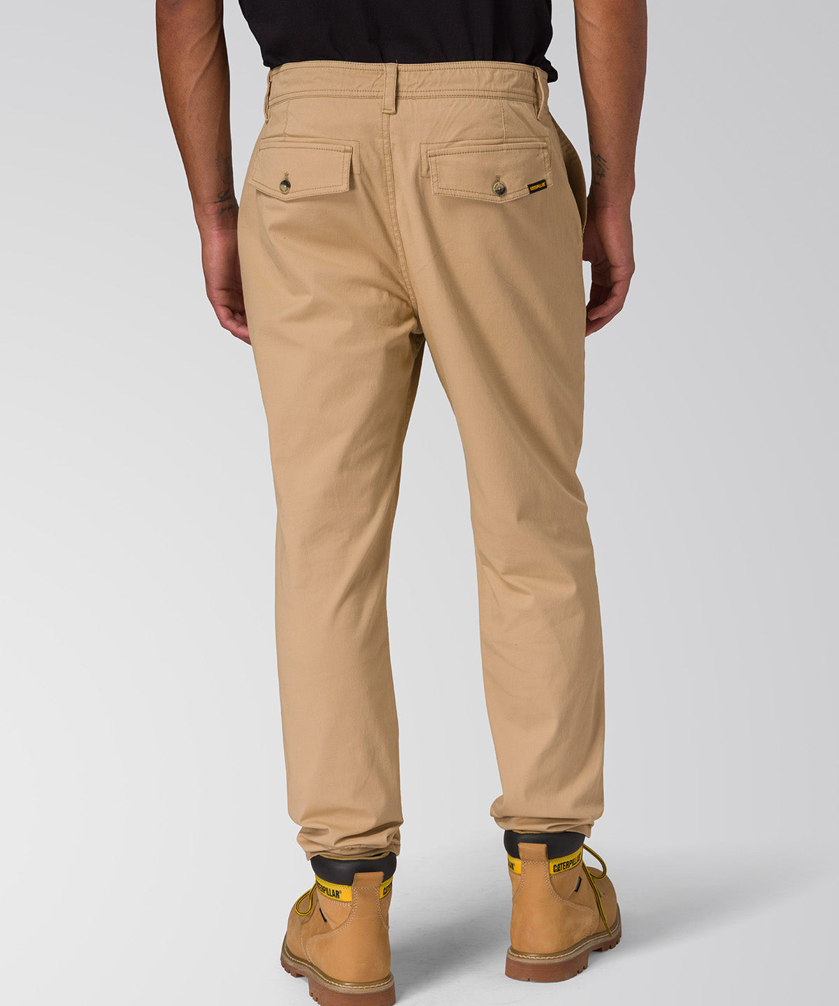 Pantalon Slim Tapered Chino P Para Hombre Color Beige-5