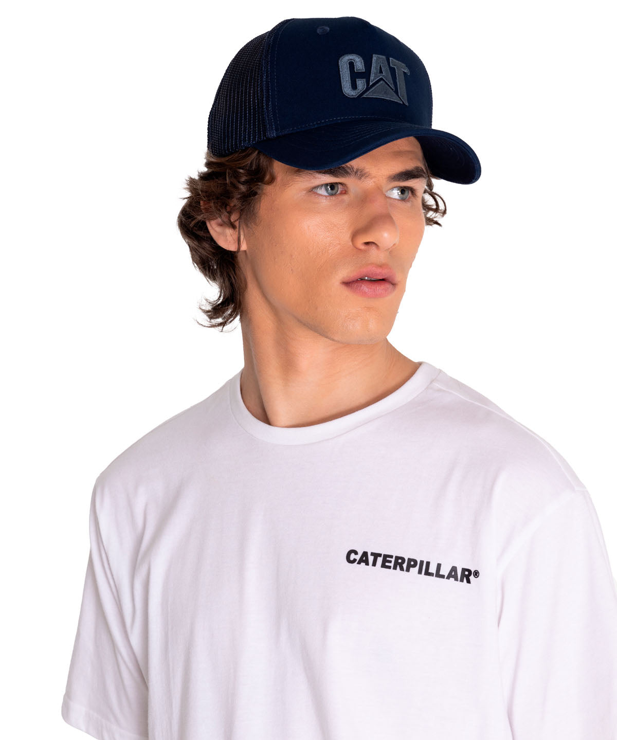 Cachucha Trucker 2D Logo Hat Para Hombre Color Azul-1