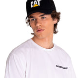 Cachucha Cat Logo Mesh Back F Para Hombre Color Negro-1