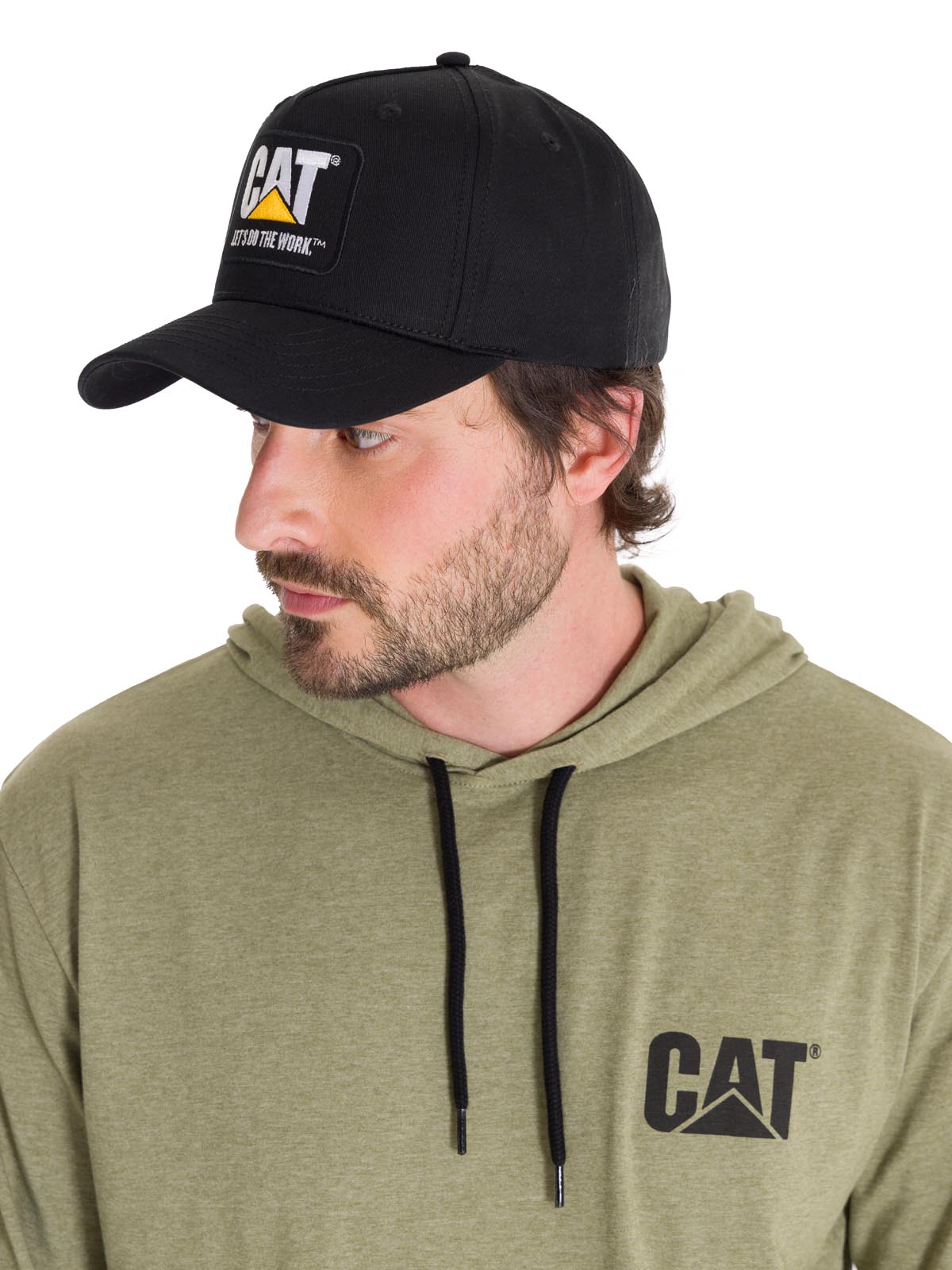 Cachuchas Do The Work Logo Hat Para Hombre Negro-1