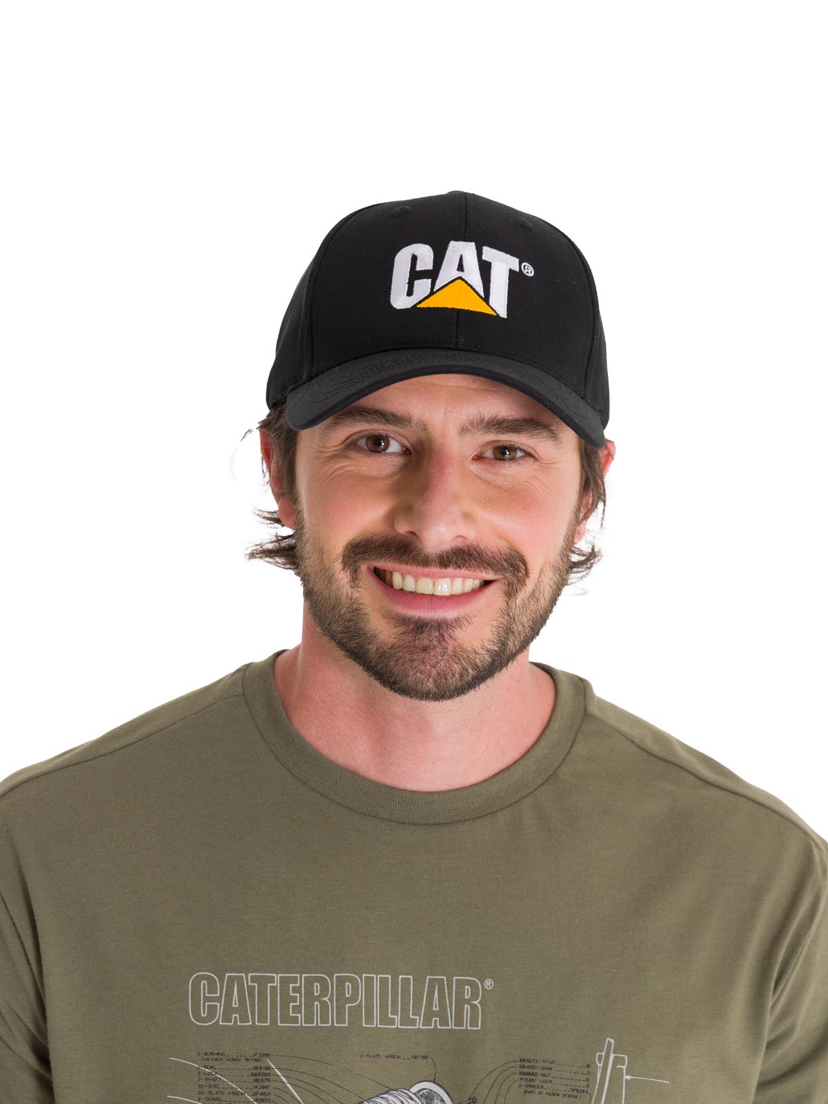 Cachuchas Cat Logo  Hat Para Hombre Negro-1
