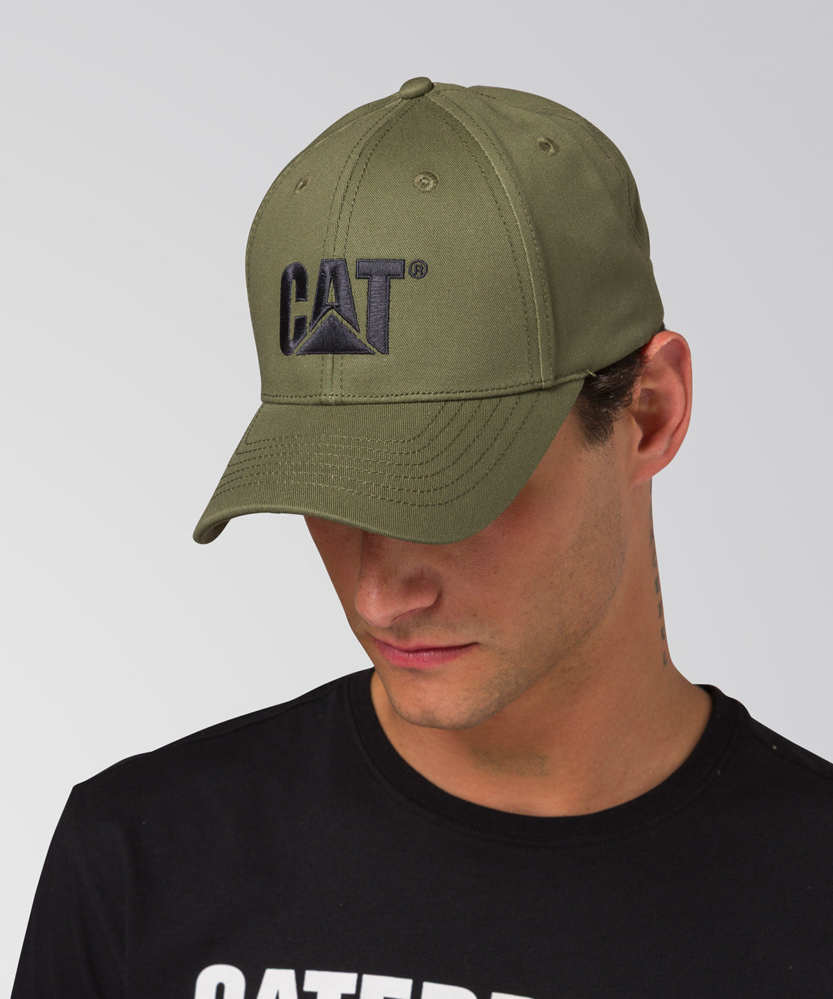 Cachuchas Cat Logo  Hat Para Hombre Verde-6