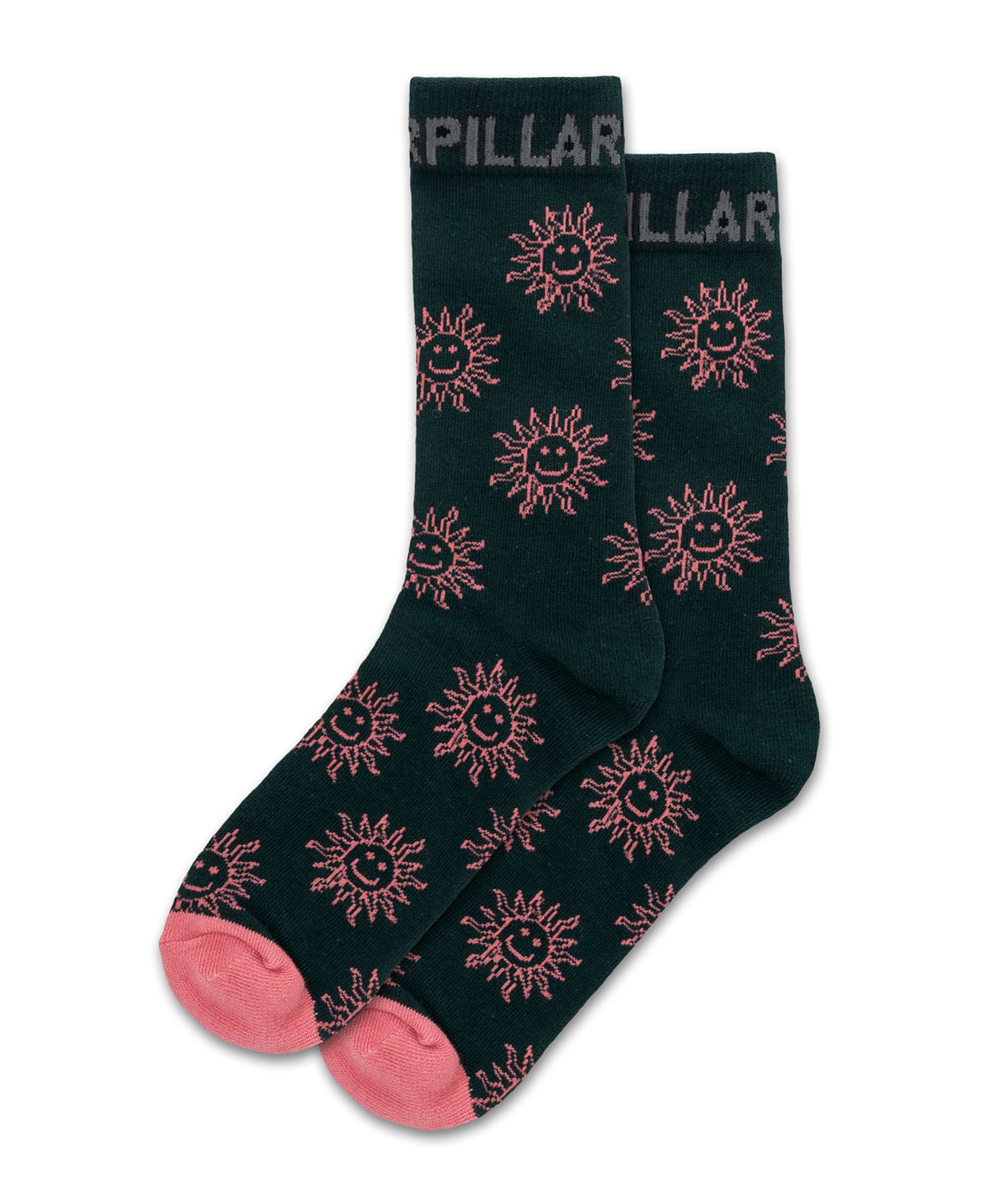 Medias W Aop Crew Sock Para Mujer Color Verde-1