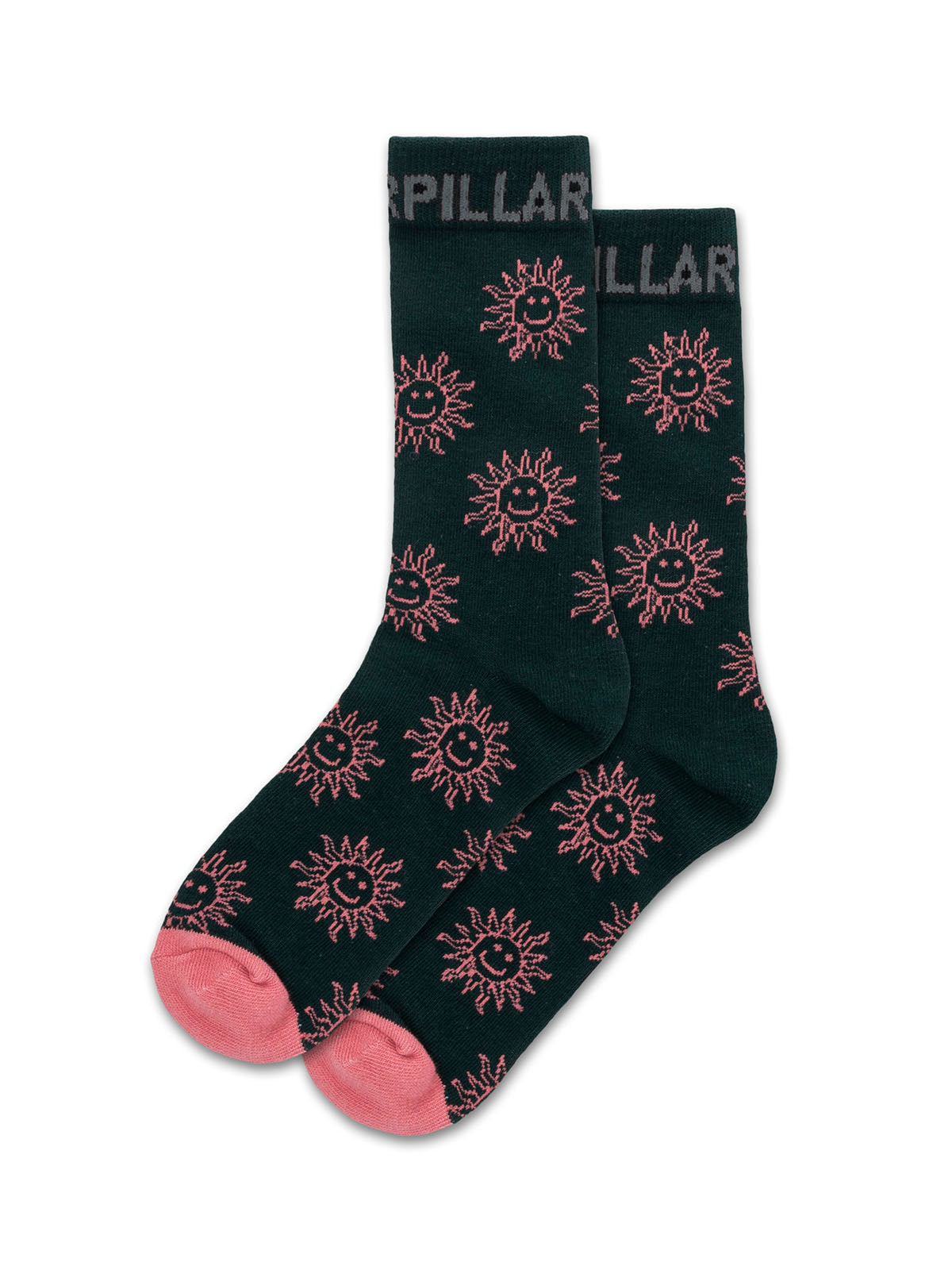 Medias W Aop Crew Sock Para Mujer Color Verde-1