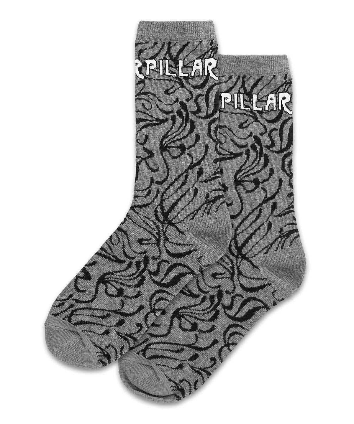 Medias W Aop Crew Sock Para Mujer Color Gris-1