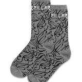 Medias W Aop Crew Sock Para Mujer Color Gris-1