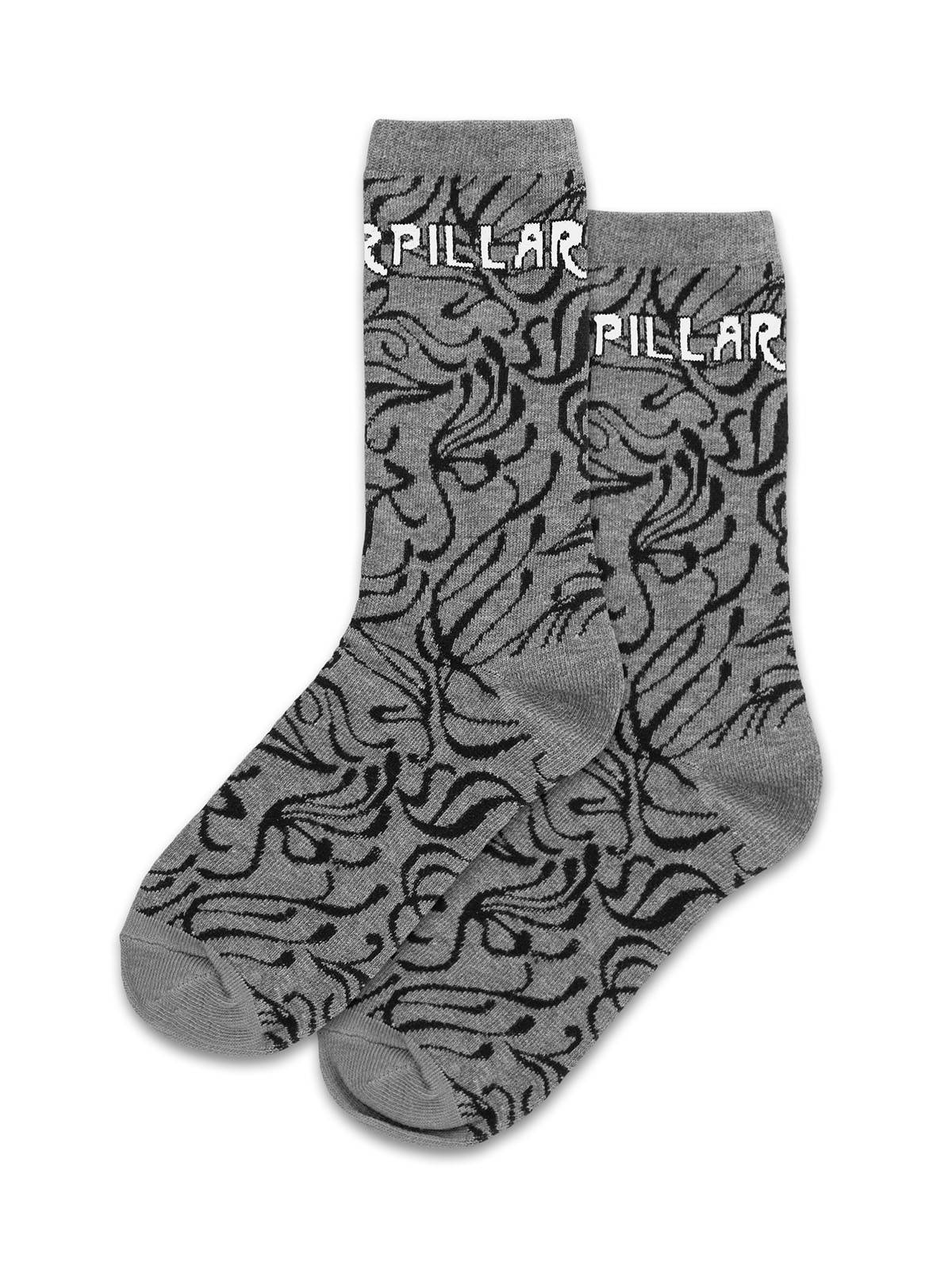 Medias W Aop Crew Sock Para Mujer Color Gris-1