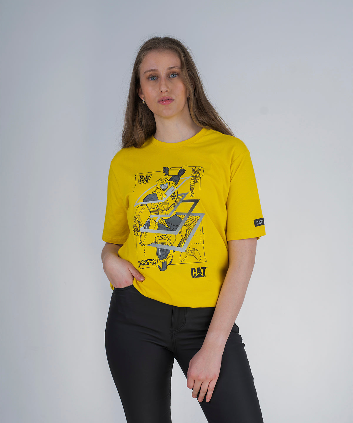 Camiseta Transformers Bumb Te Unisex Color Amarillo-2