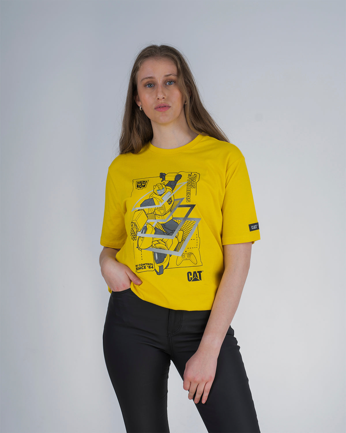 Camiseta Transformers Bumb Te Unisex Color Amarillo-2