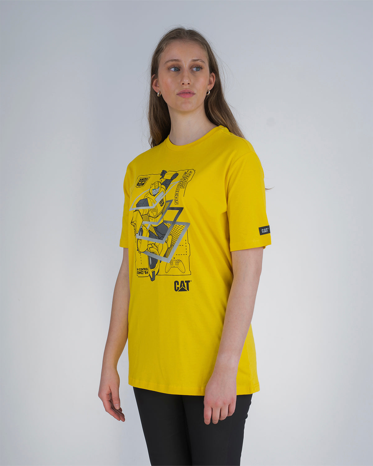 Camiseta Transformers Bumb Te Unisex Color Amarillo-4