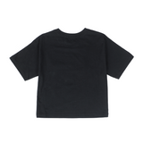 Camiseta Crop Graphic Tee Para Mujer Color Negro