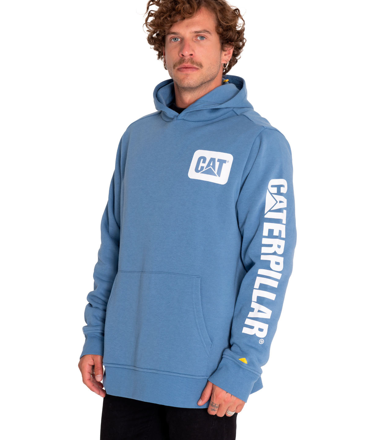 Saco Fleece Sleeve Logo P Para Hombre Color Azul-2