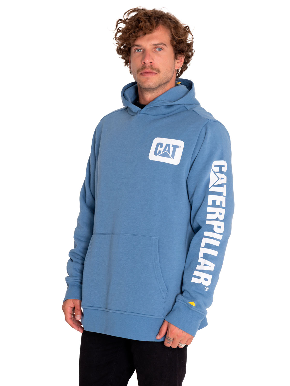 Saco Fleece Sleeve Logo P Para Hombre Color Azul-2