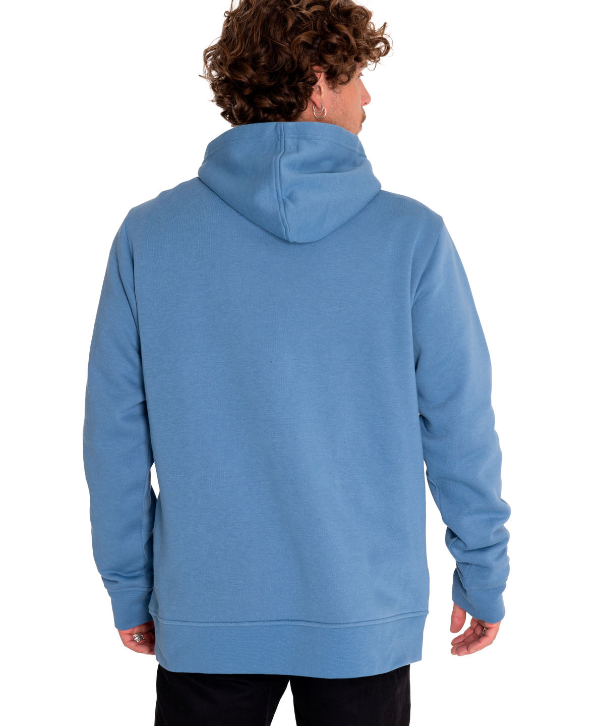Saco Fleece Sleeve Logo P Para Hombre Color Azul-3