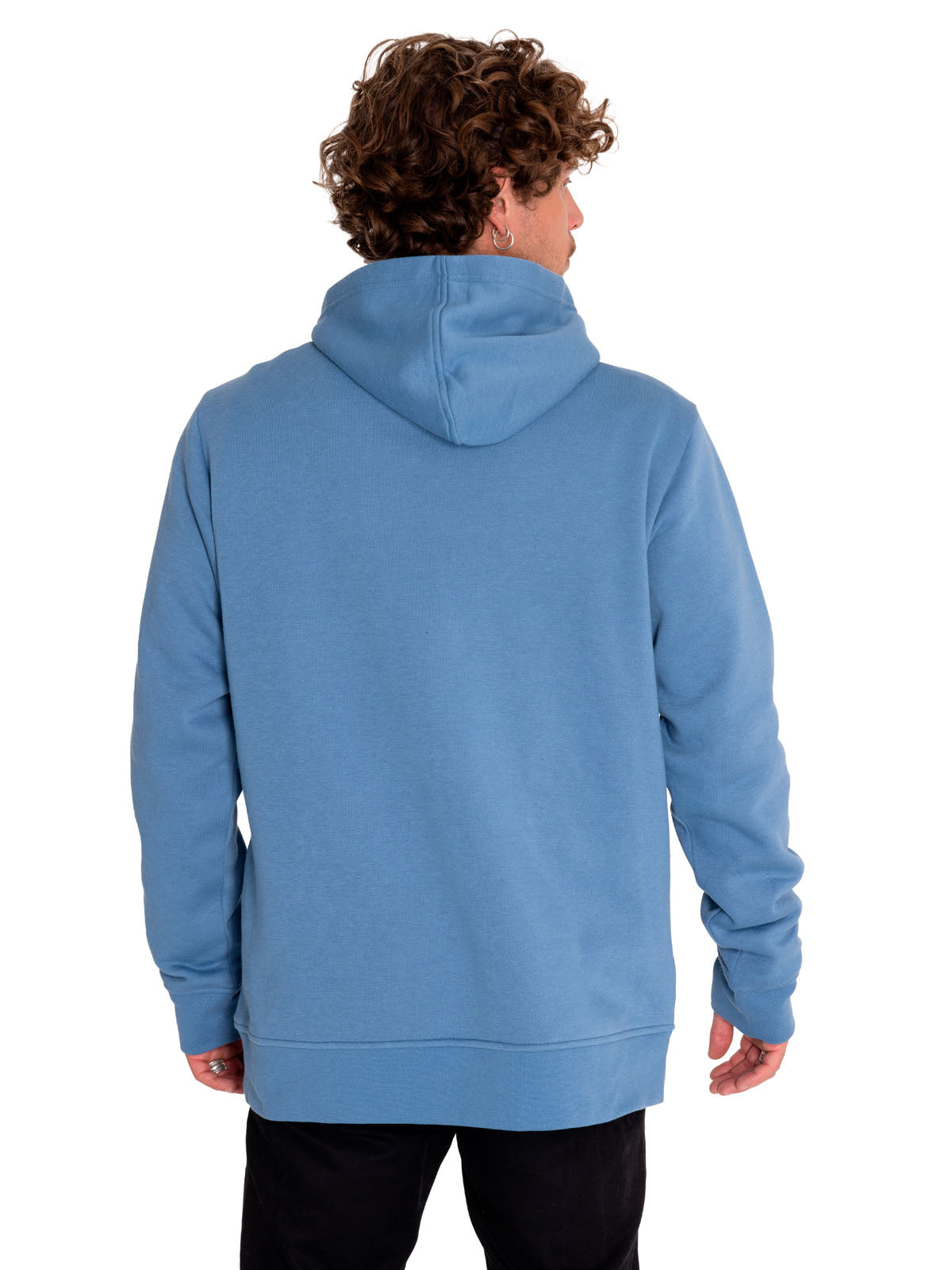 Saco Fleece Sleeve Logo P Para Hombre Color Azul-3