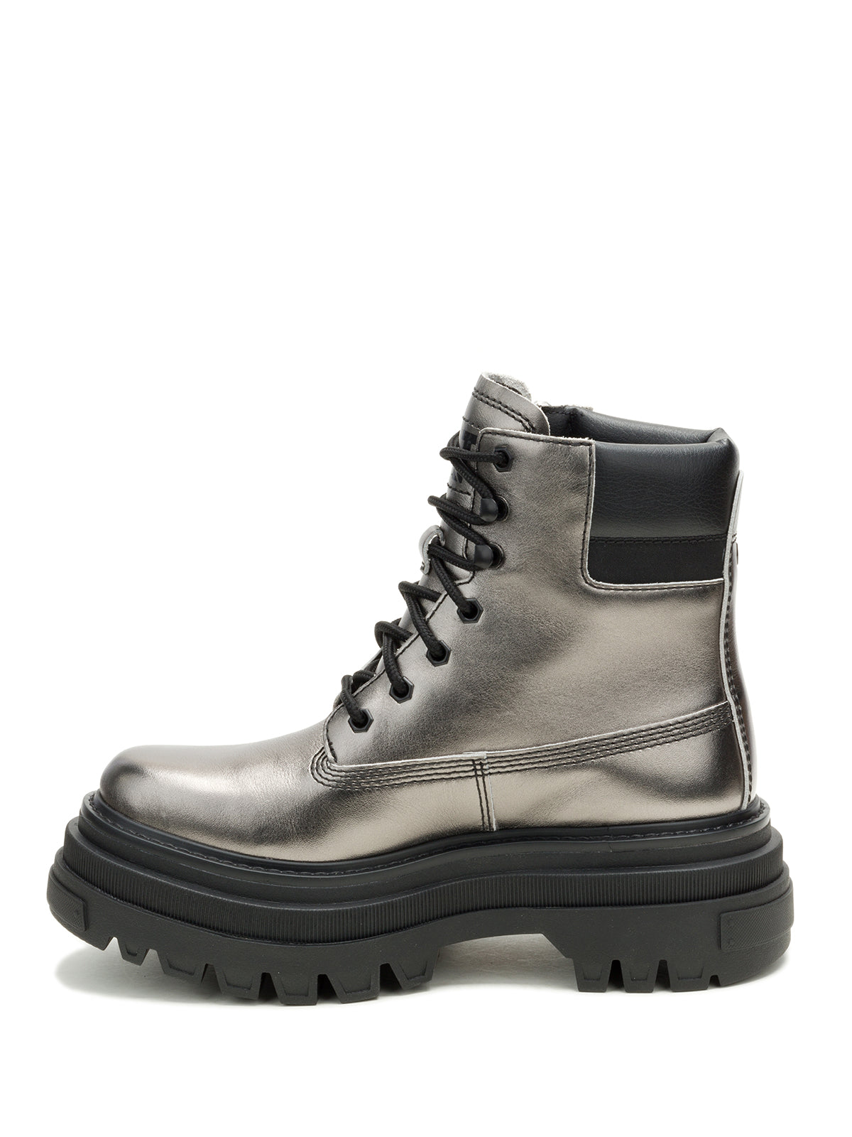 Botines Lifestyle Bolder Zip Para Mujer Color Gris-4