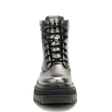 Botines Lifestyle Bolder Zip Para Mujer Color Gris-5