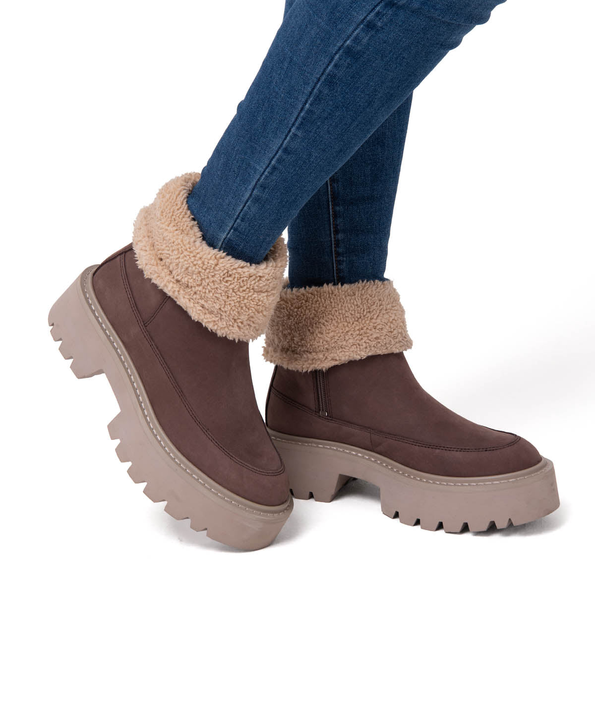 Botines Lifestyle Colorado Max Roll Do Para Mujer Color Café-2